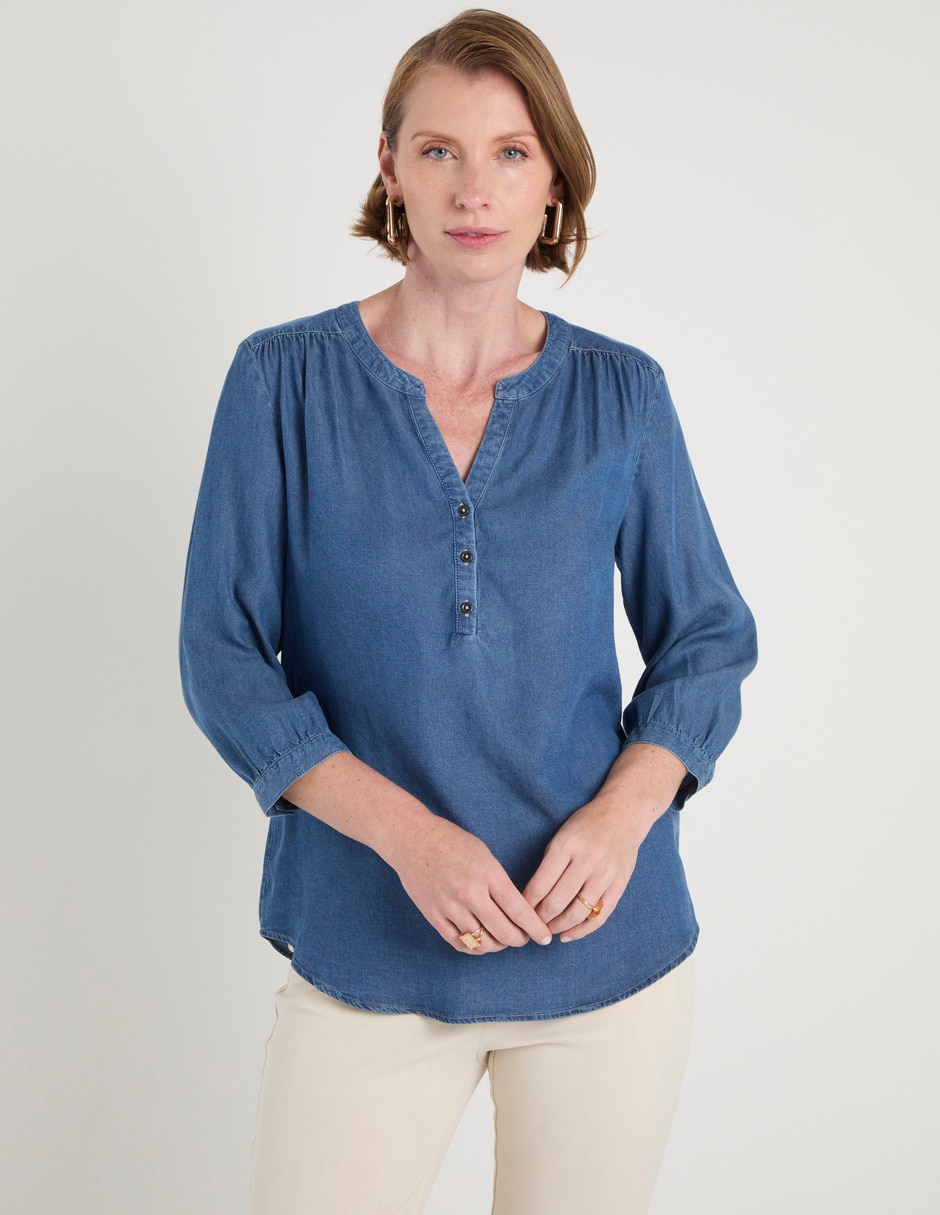 Blusa manga 3/4 para mujer 2