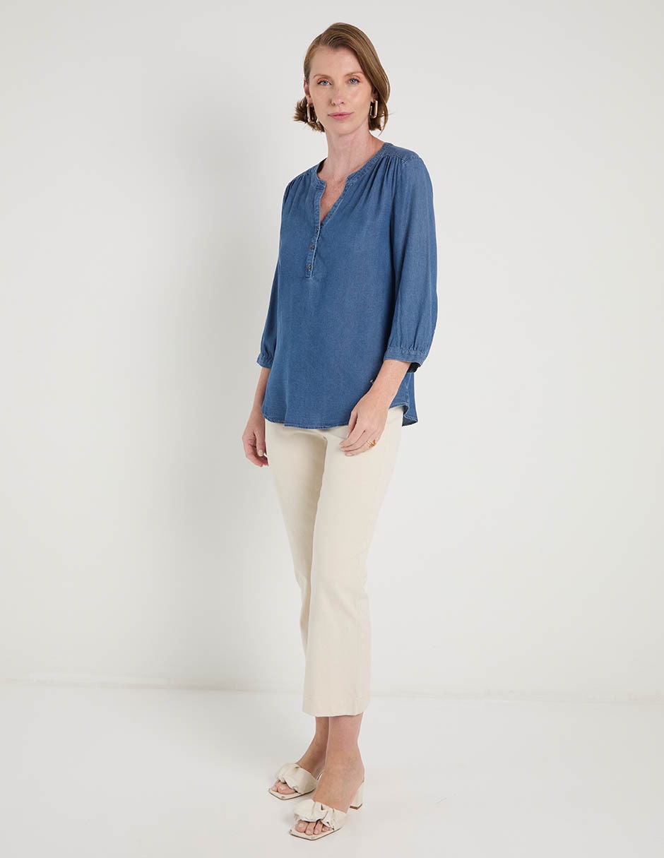 Blusa manga 3/4 para mujer 3