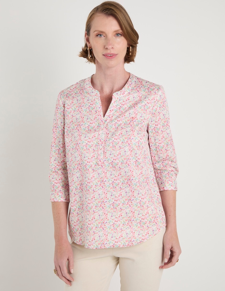 Blusa manga 3/4 para mujer