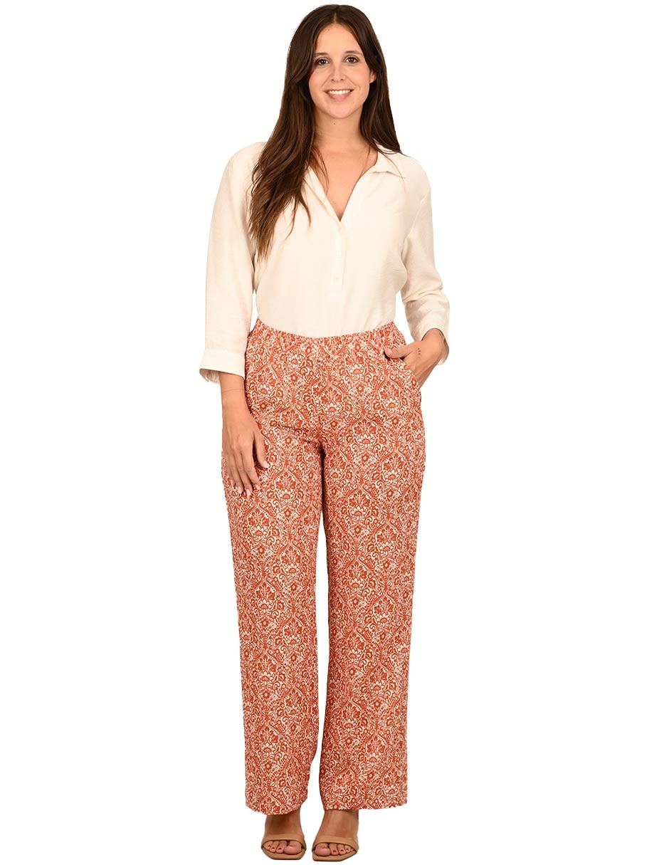 Pantalón acampanado amplio para mujer 2