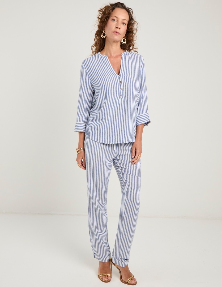 Pantalón relaxed straight para mujer