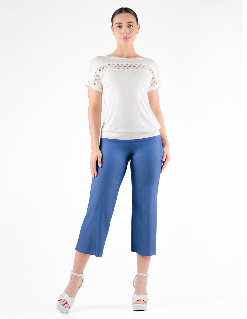 Blusa manga corta para mujer 3