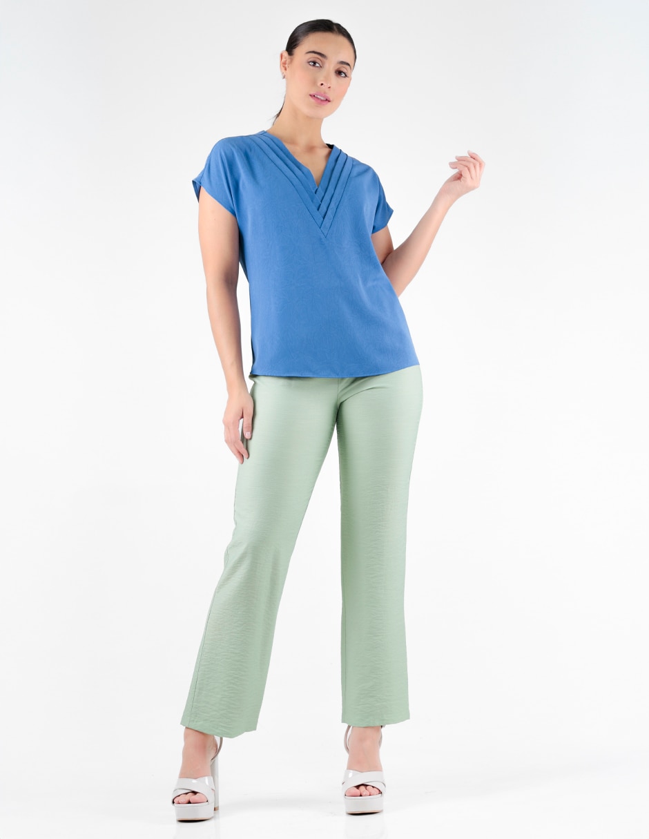 Blusa manga corta para mujer 3