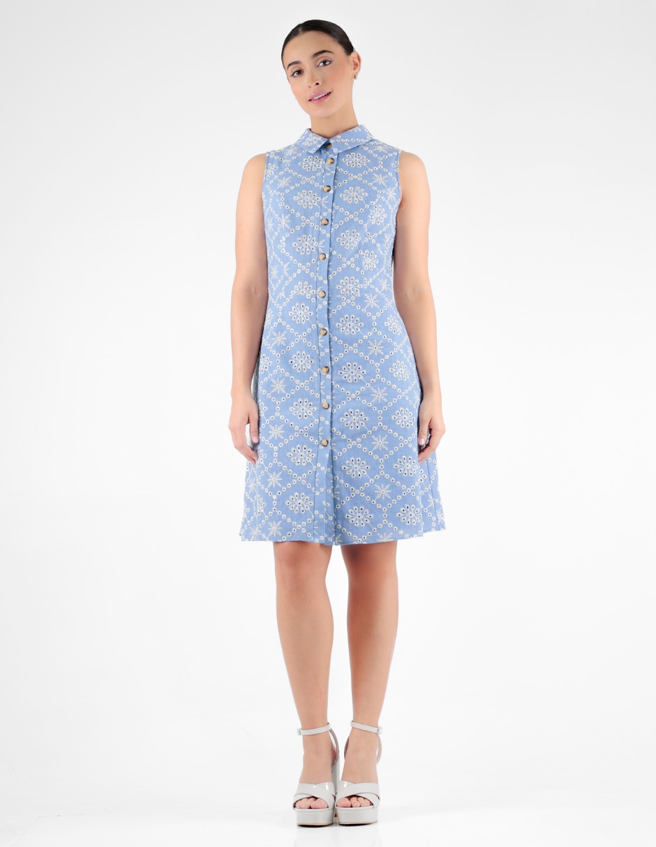 Vestido a la rodilla casual para mujer 3