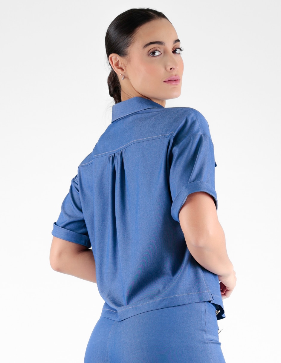 Blusa manga corta para mujer 2
