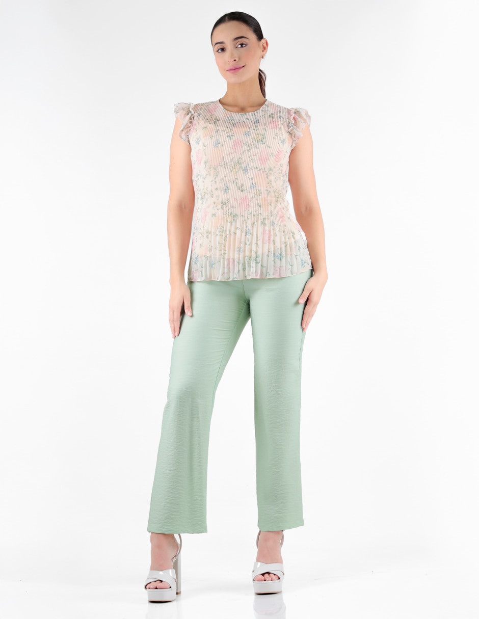 Blusa manga corta para mujer 3
