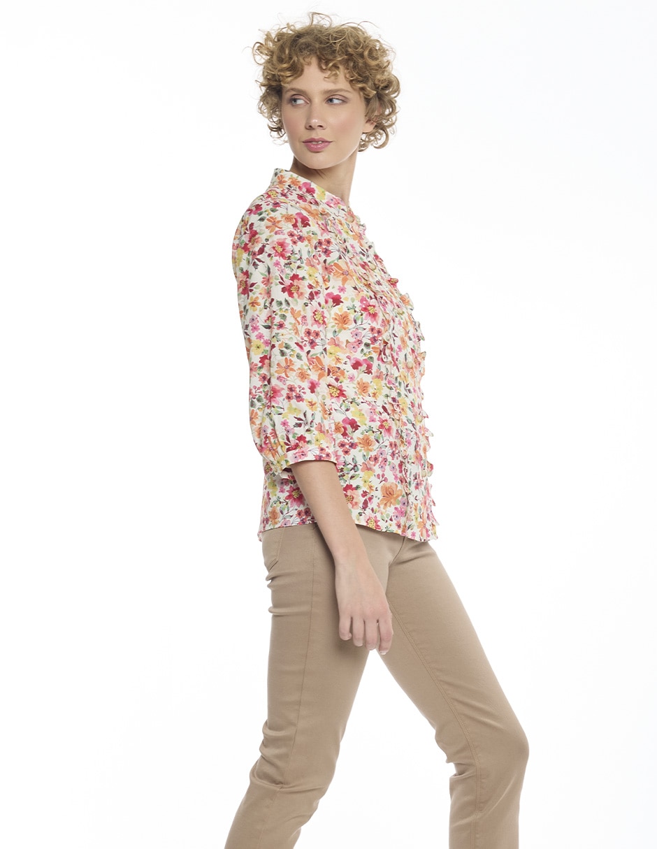 Blusa Reina manga 3/4 para mujer 2
