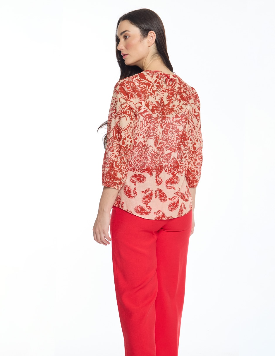 Blusa manga 3/4 para mujer 3