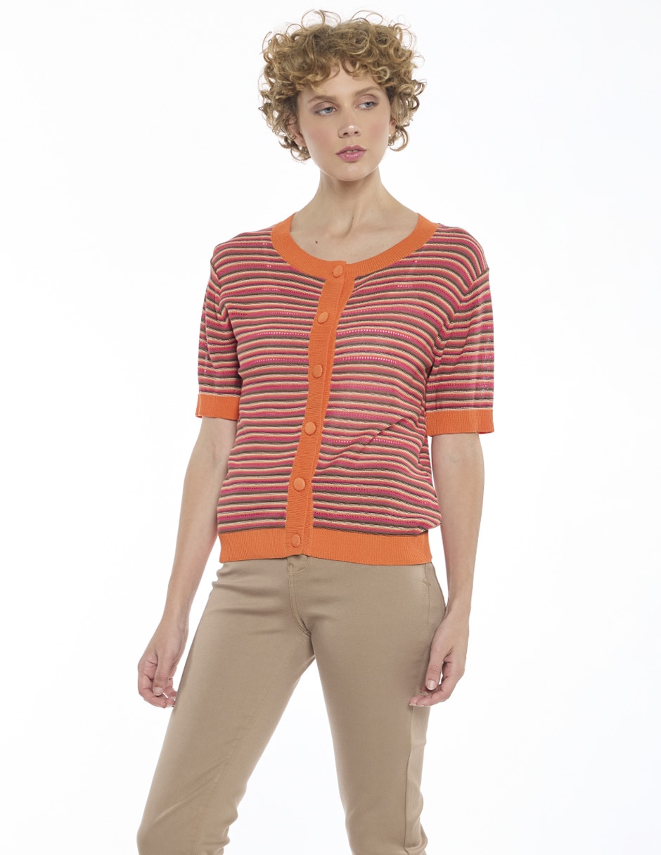 Blusa Reina manga al codo para mujer