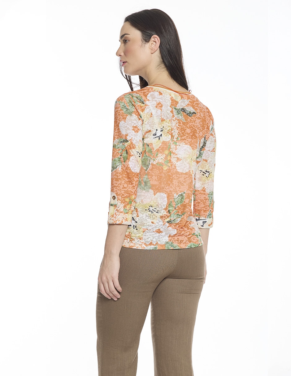 Blusa manga 3/4 para mujer 4