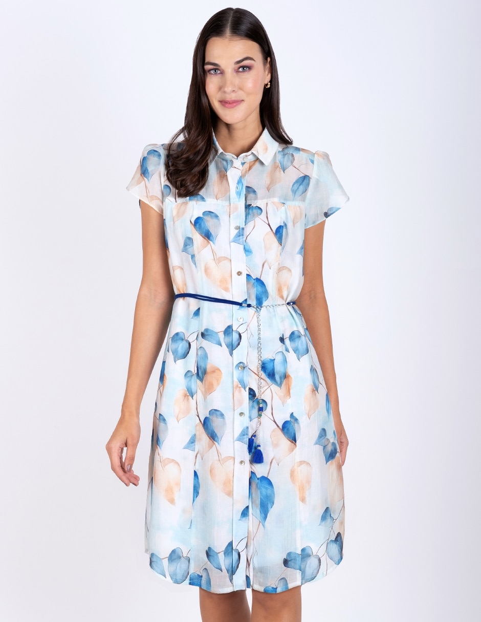Vestido a la rodilla casual para mujer