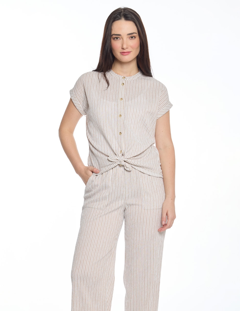 Blusa manga corta para mujer 3