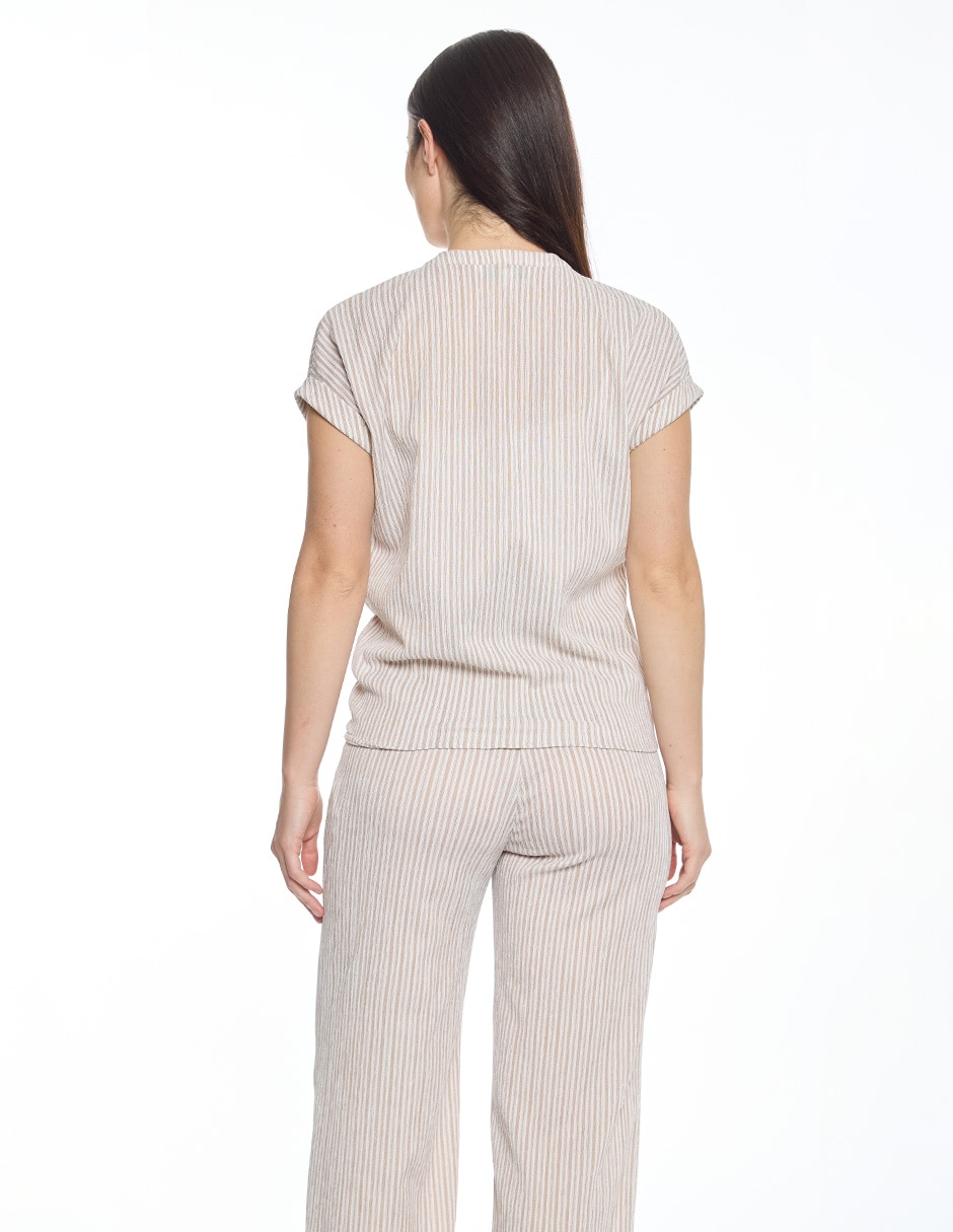 Blusa manga corta para mujer 4