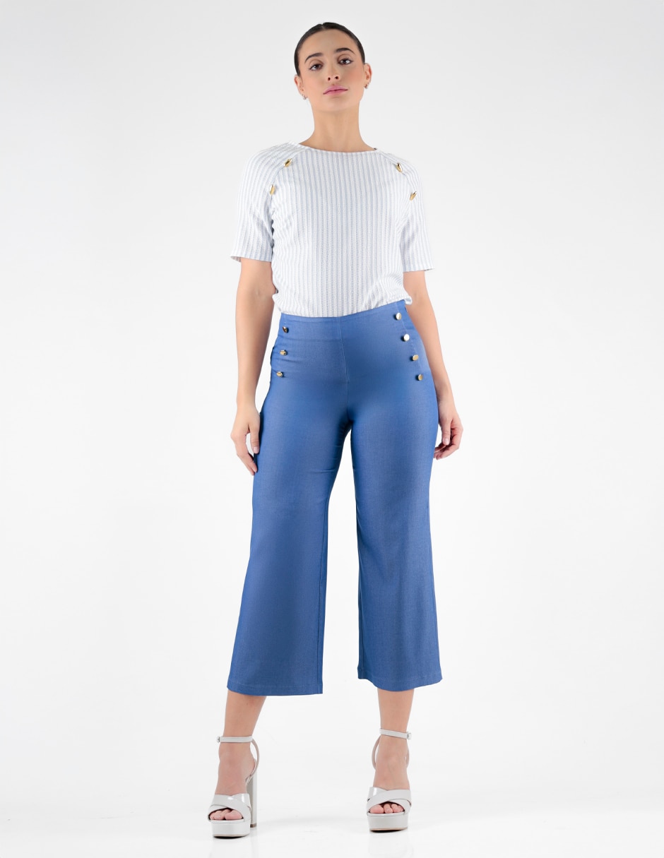 Pantalón capri regular para mujer 3