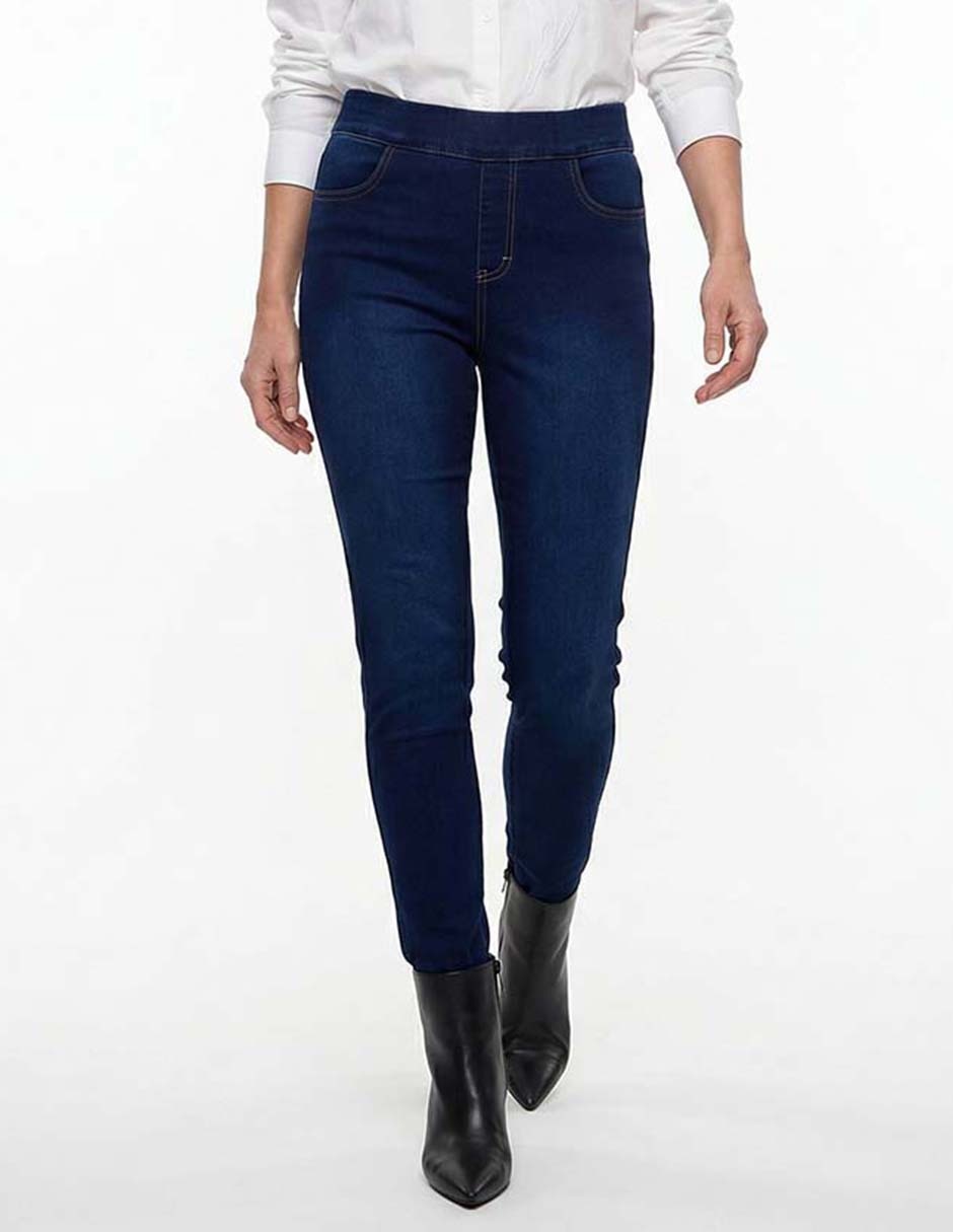 Jeans skinny cintura alta para mujer