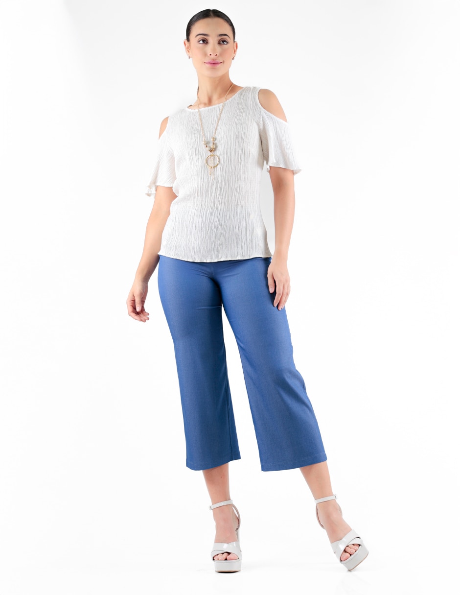 Blusa manga corta para mujer 3