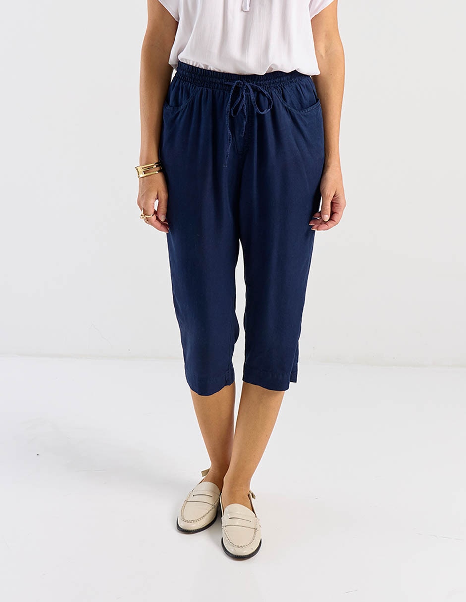 Pantalón capri regular para mujer