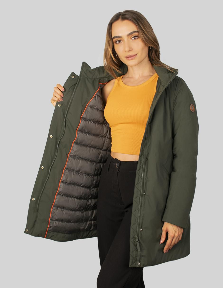 "chamarra" parka greenlander sin familia o colección no impermeable "de" poliéster "para mujer"
