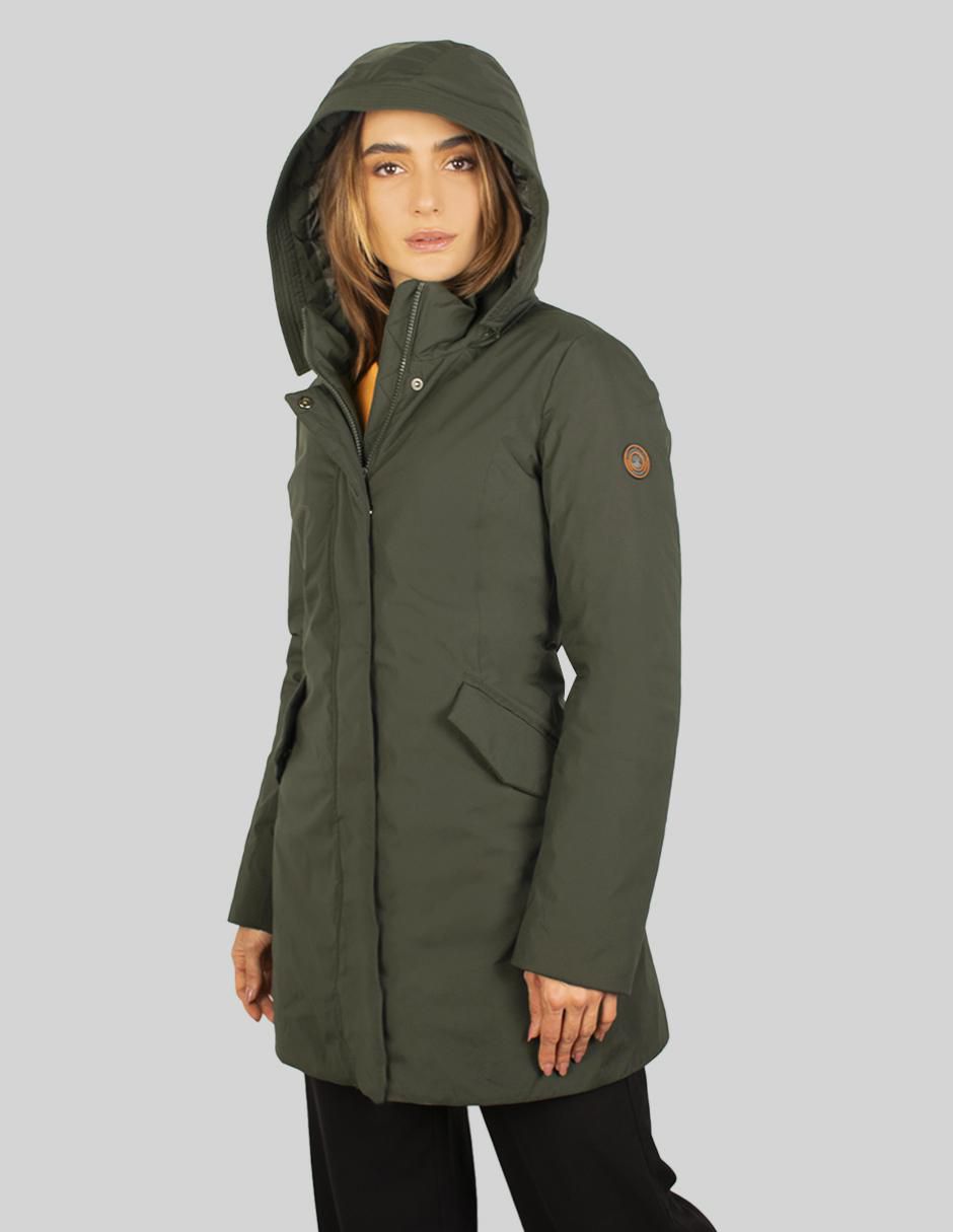 "chamarra" parka greenlander sin familia o colección no impermeable "de" poliéster "para mujer"