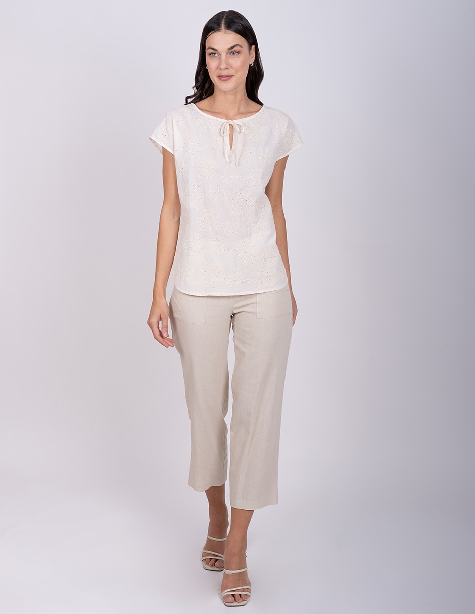 Blusa manga corta para mujer 2