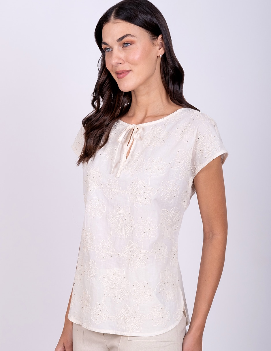 Blusa manga corta para mujer 3