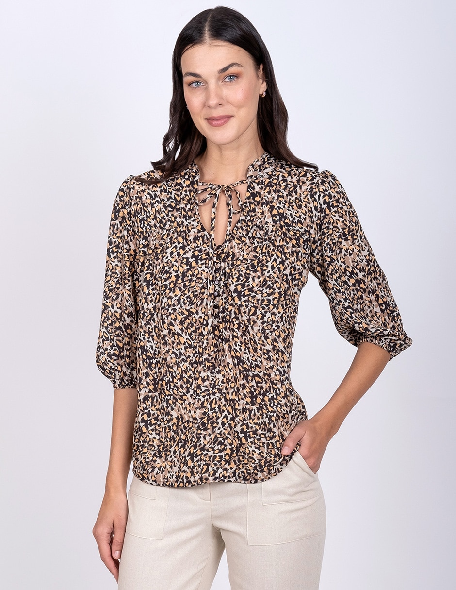 Blusa manga 3/4 para mujer