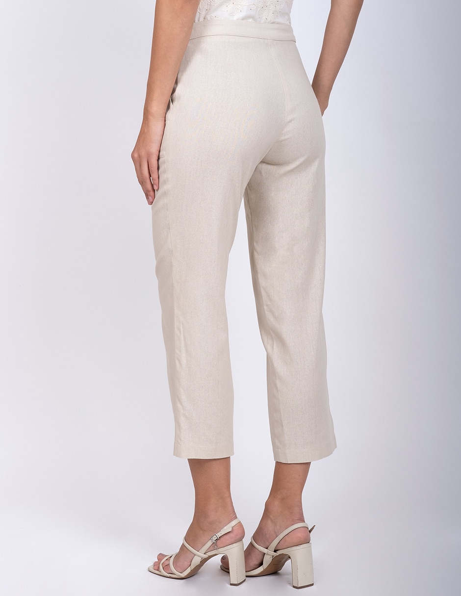 Pantalón capri straight para mujer 4