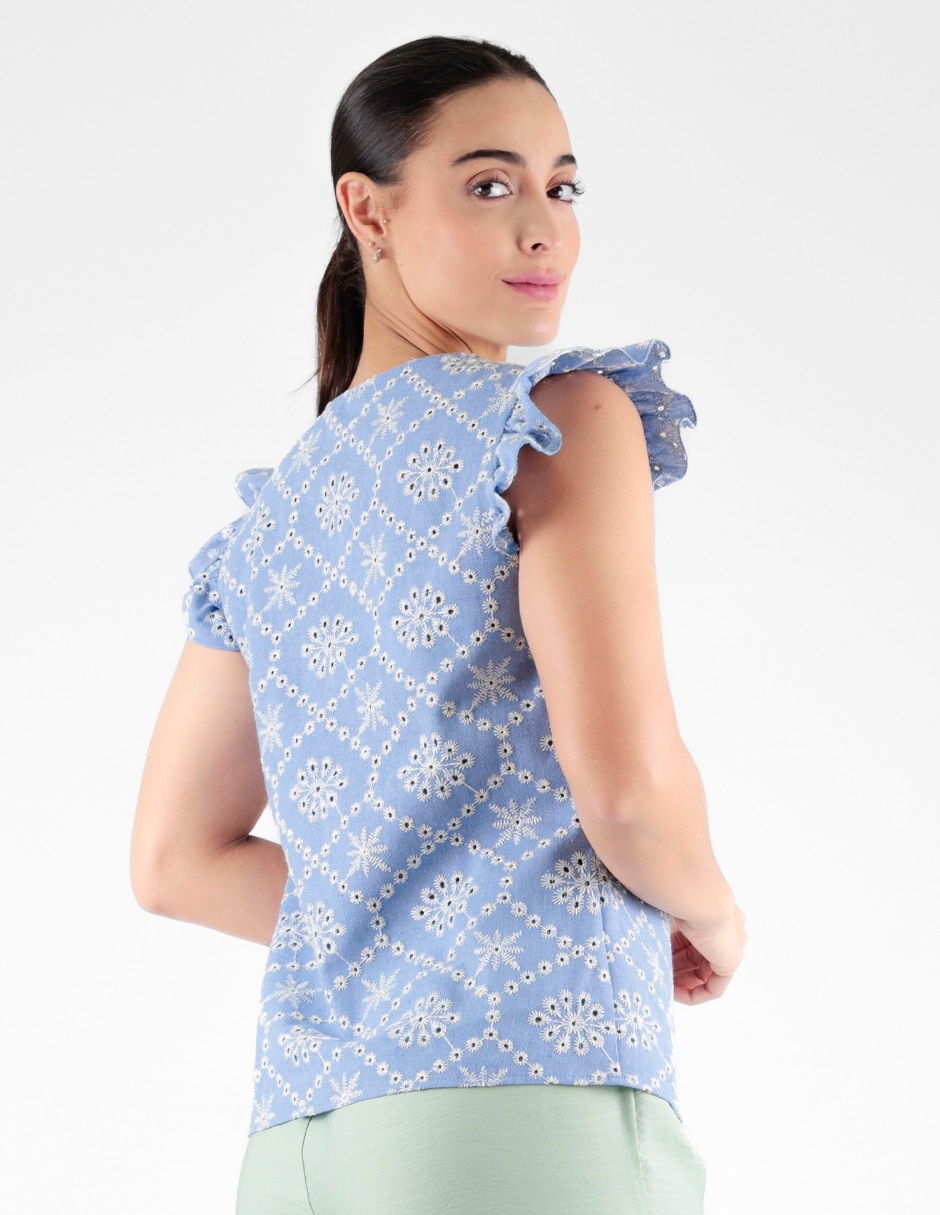 Blusa manga corta para mujer 2