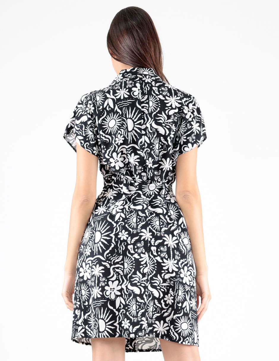Vestido a la rodilla casual para mujer 2