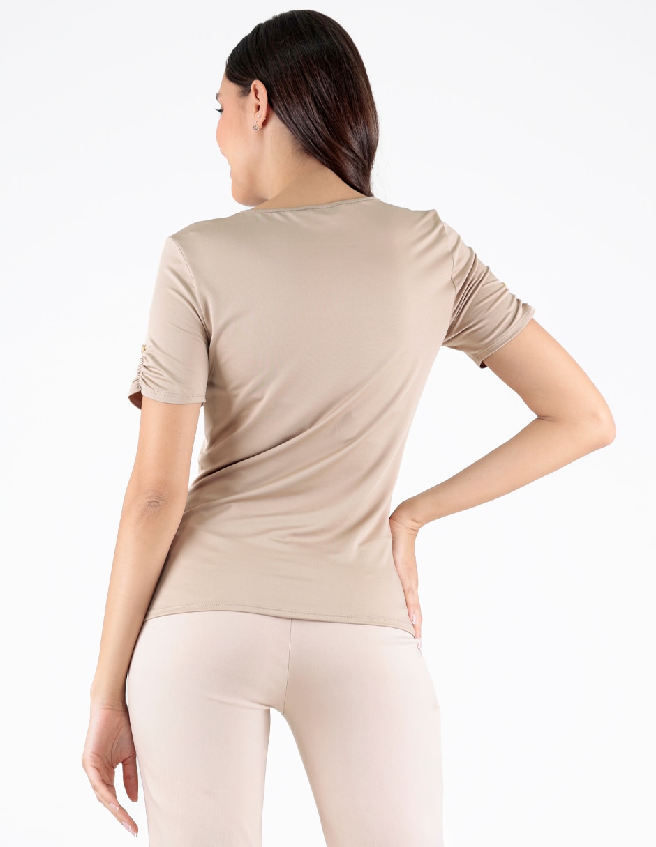 Blusa manga corta para mujer 2