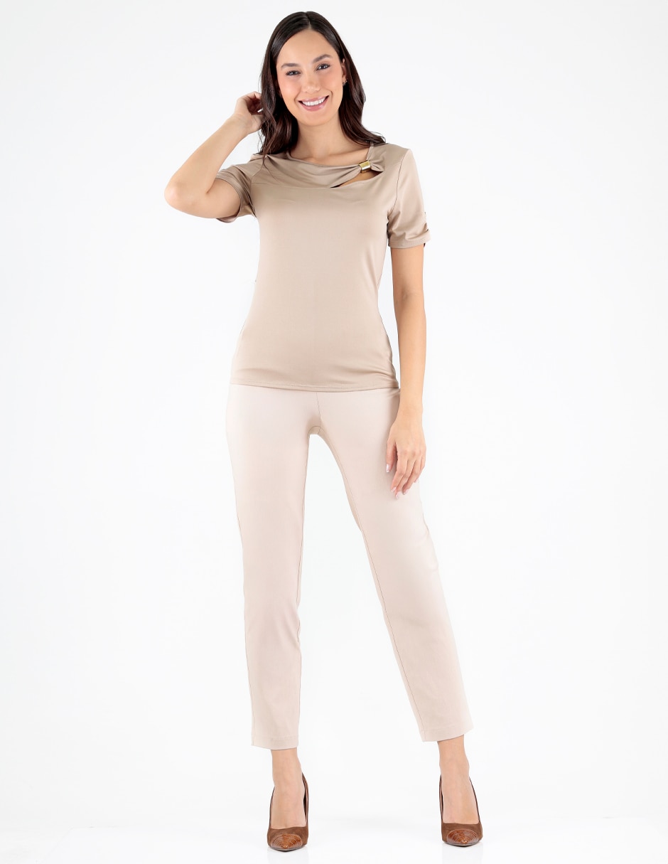 Blusa manga corta para mujer 3