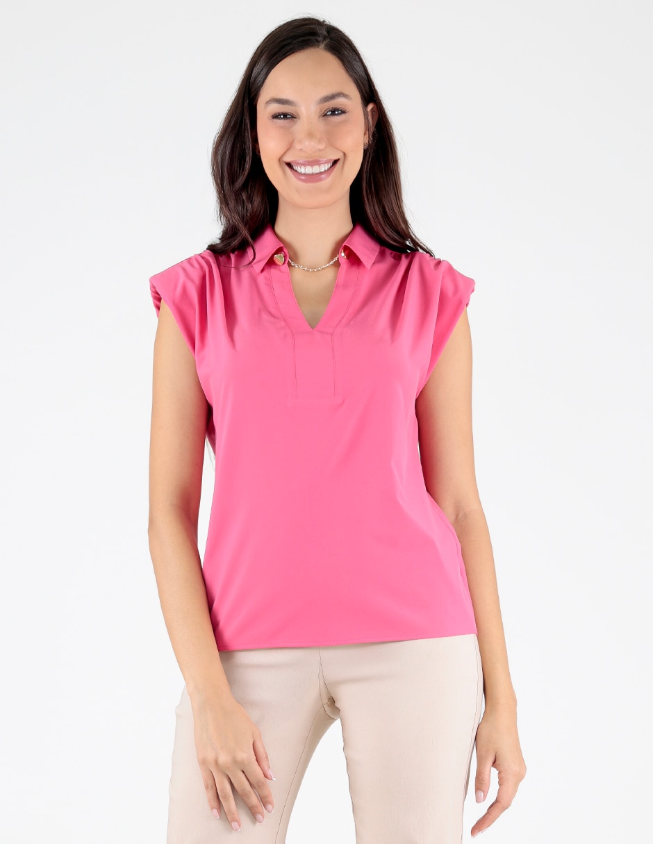 Blusa sin manga para mujer