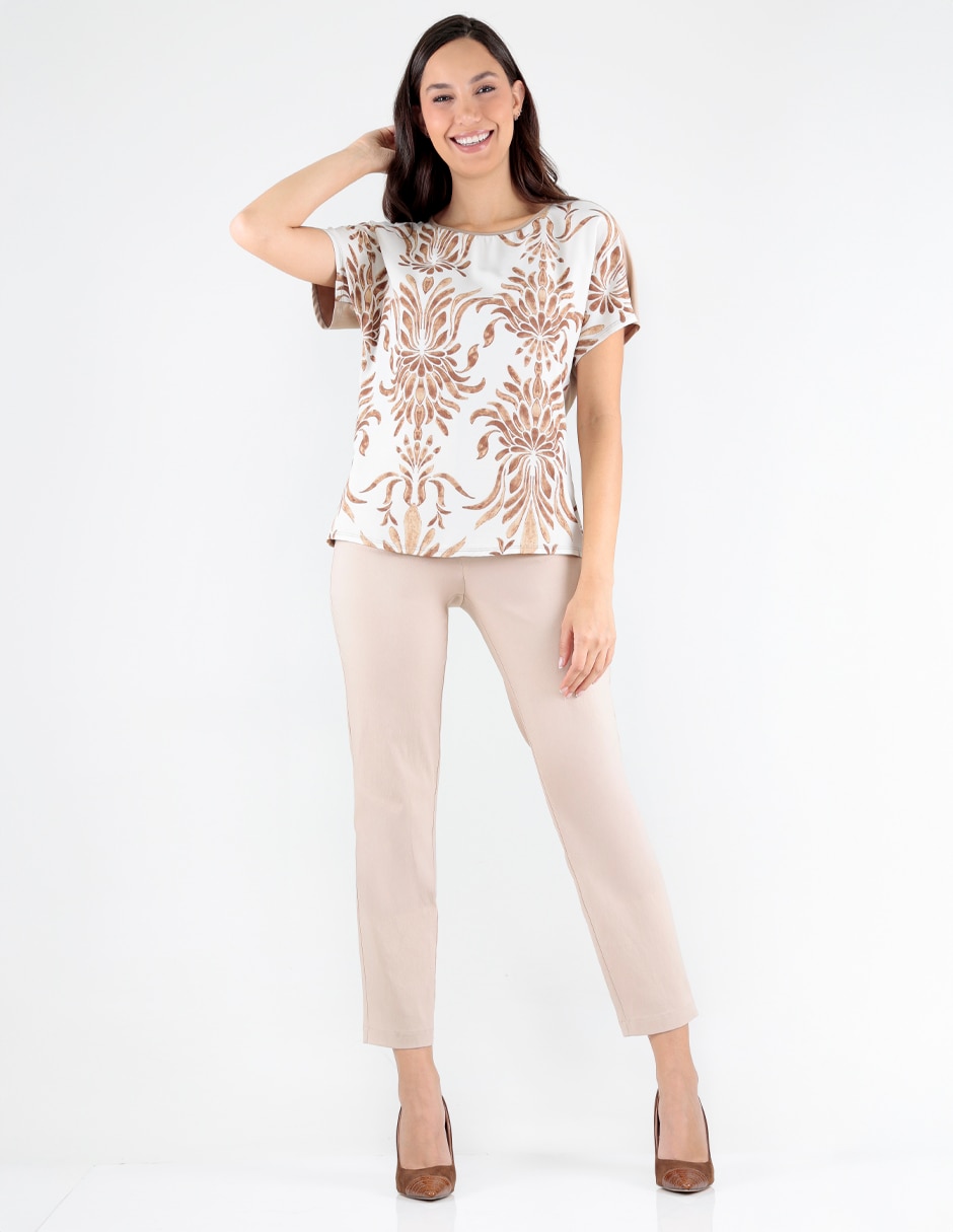 Blusa manga corta para mujer 3