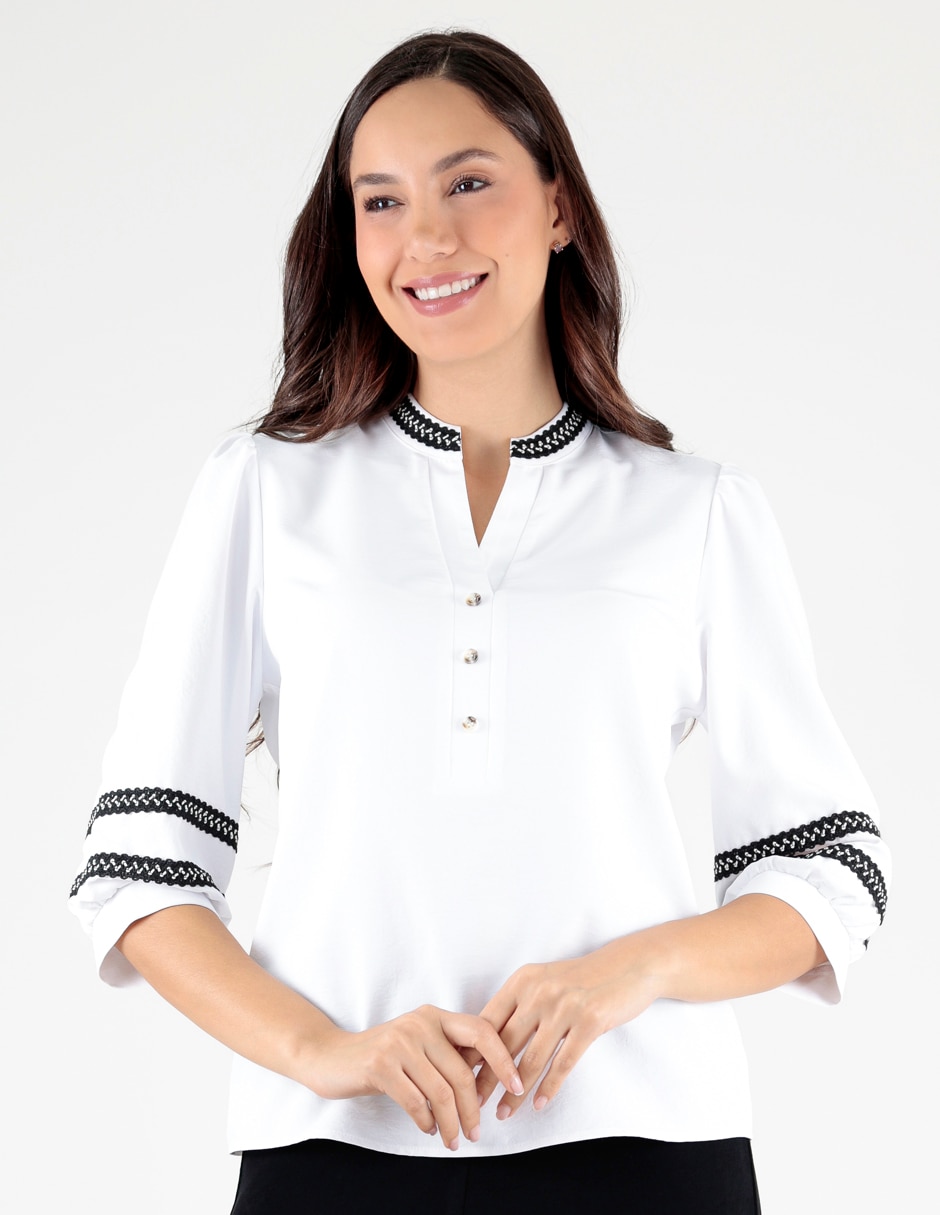 Blusa manga 3/4 para mujer