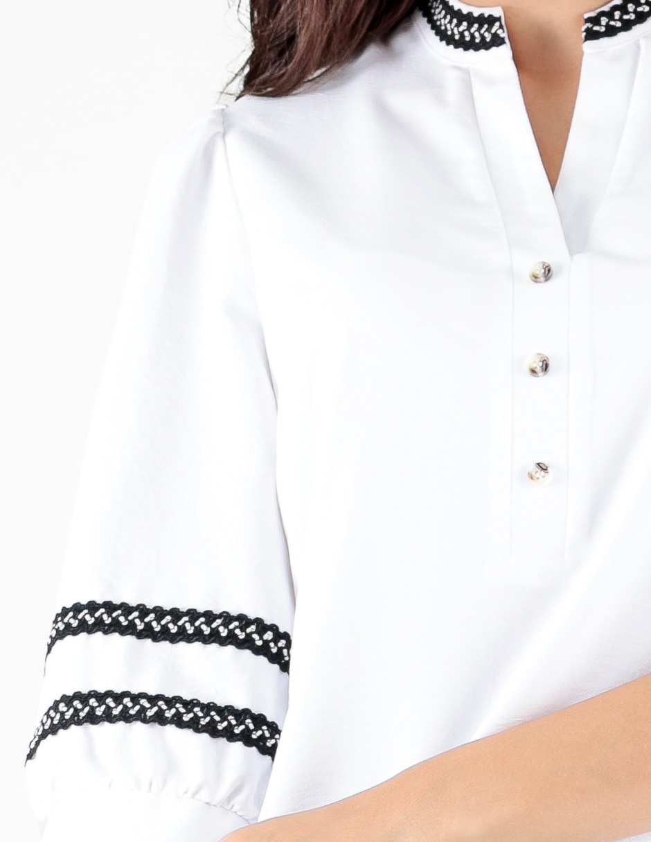 Blusa manga 3/4 para mujer 4