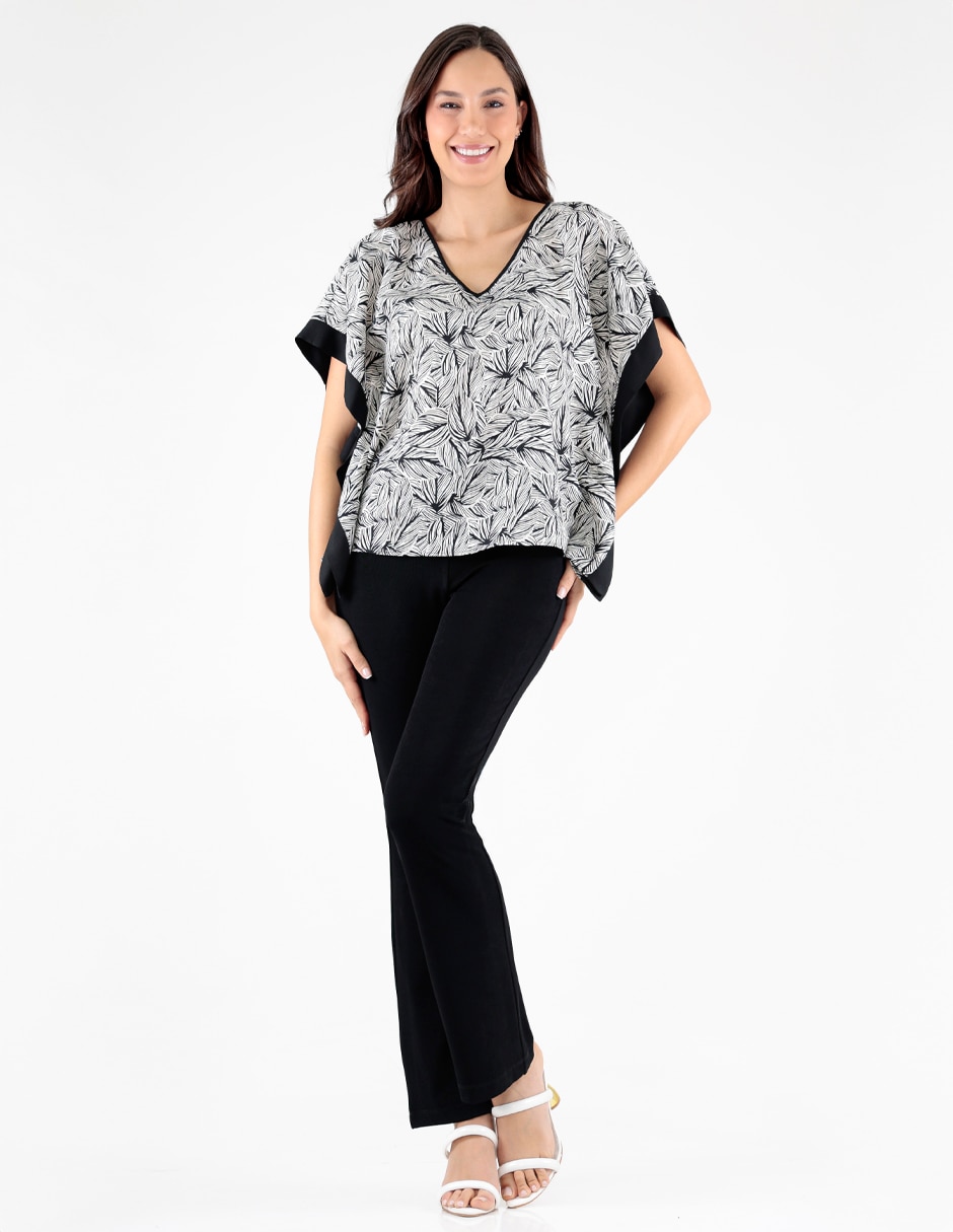 Blusa manga corta para mujer 3