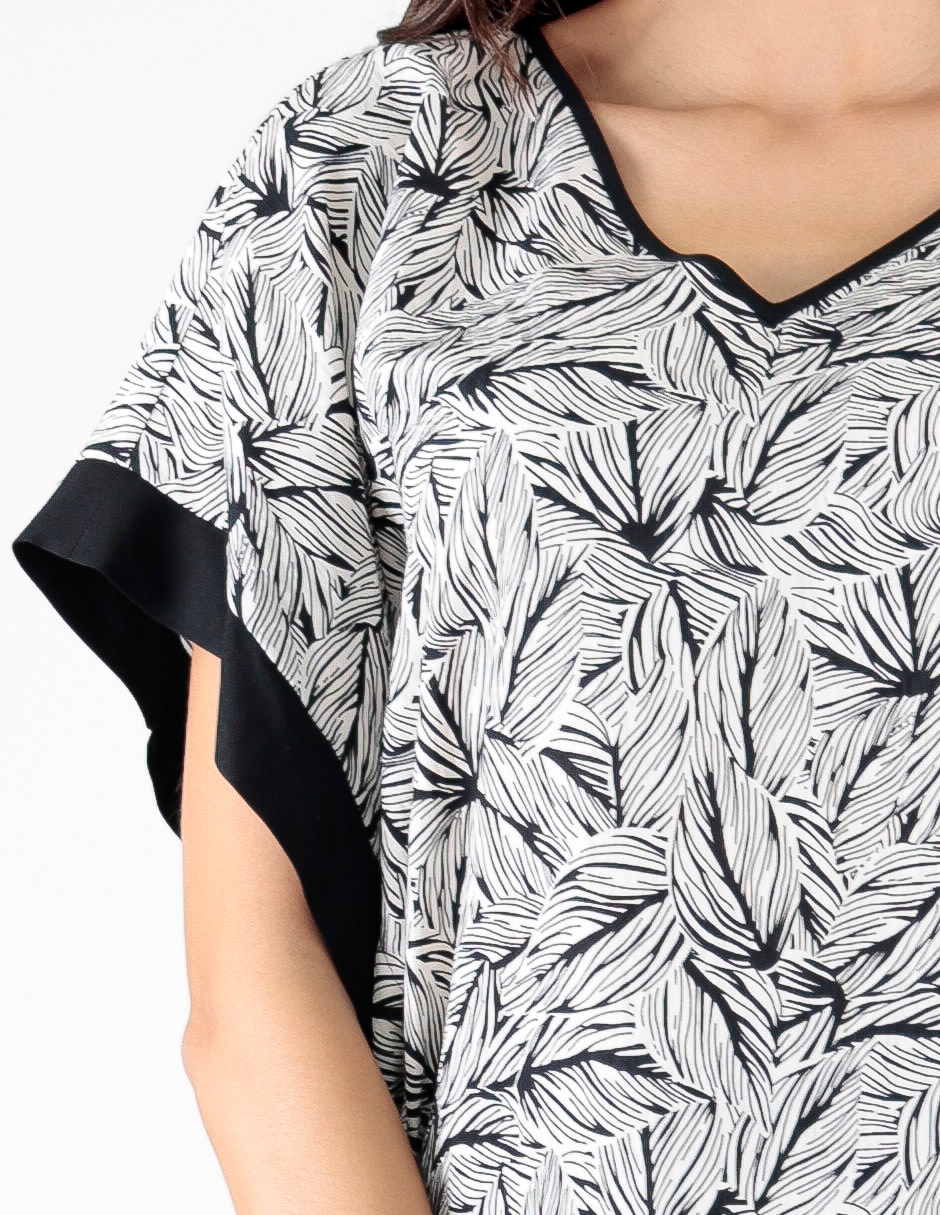 Blusa manga corta para mujer 4