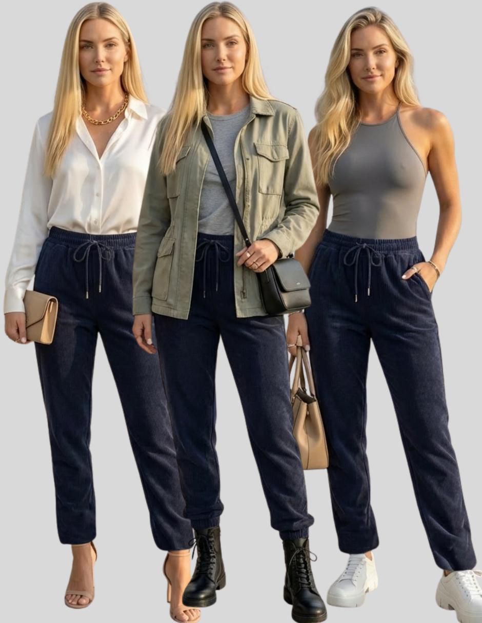 Pantalón jogger amplio para mujer 7