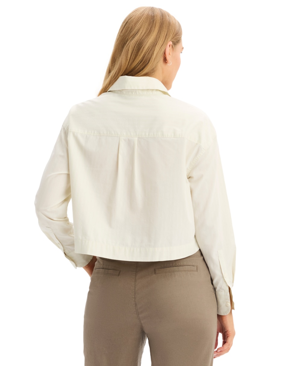 Blusa camisera manga larga para mujer 2