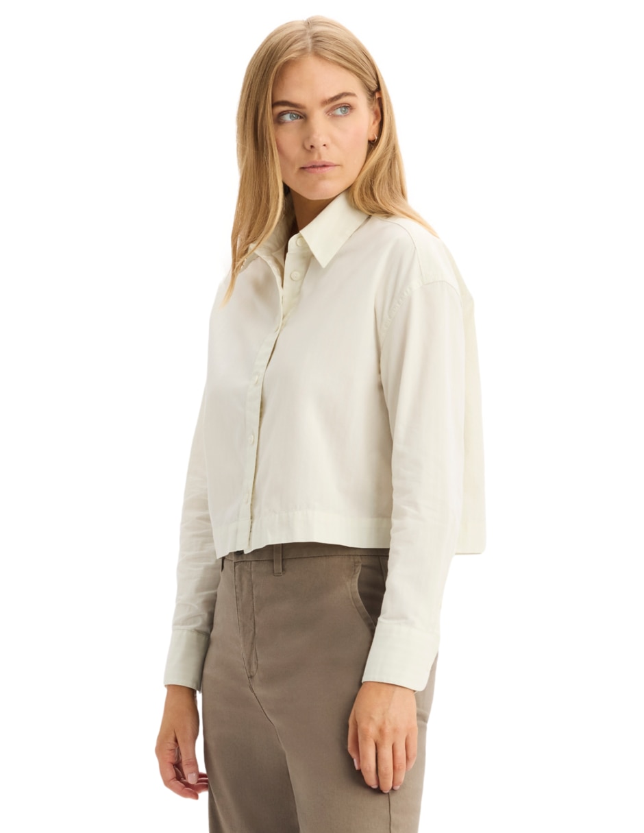 Blusa camisera manga larga para mujer 3