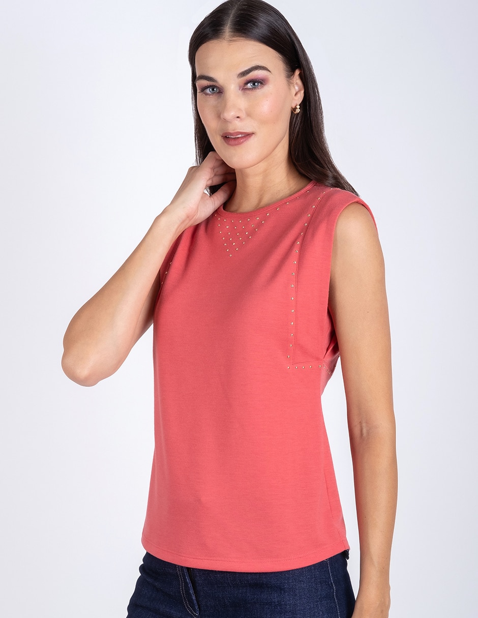 Blusa sin manga para mujer 3