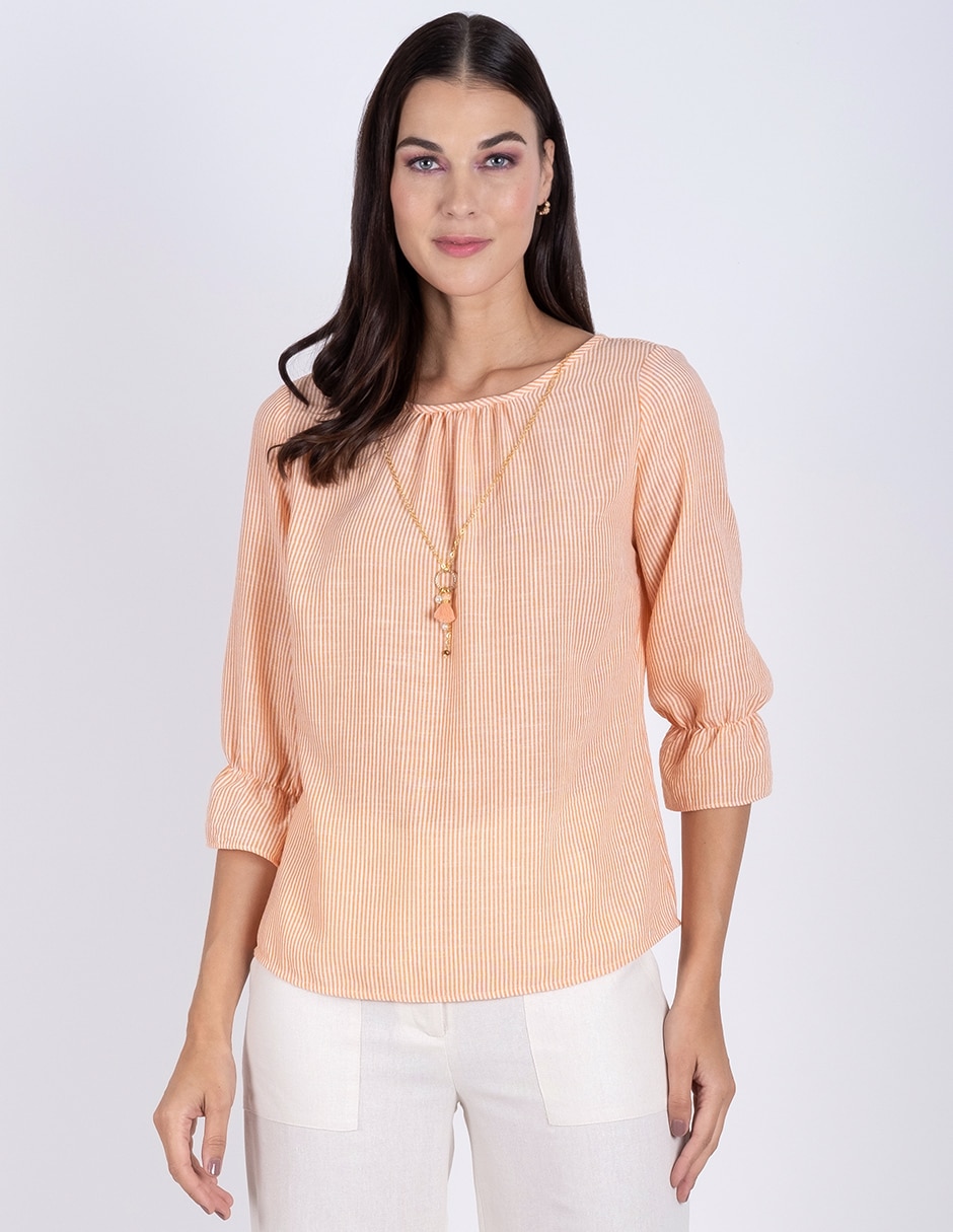 Blusa manga 3/4 para mujer