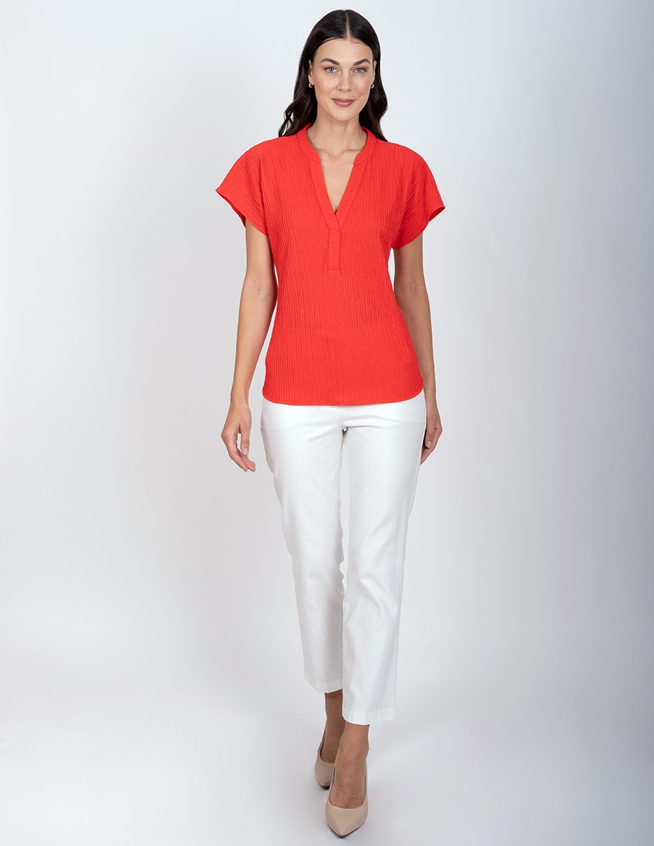 Blusa manga corta para mujer 2