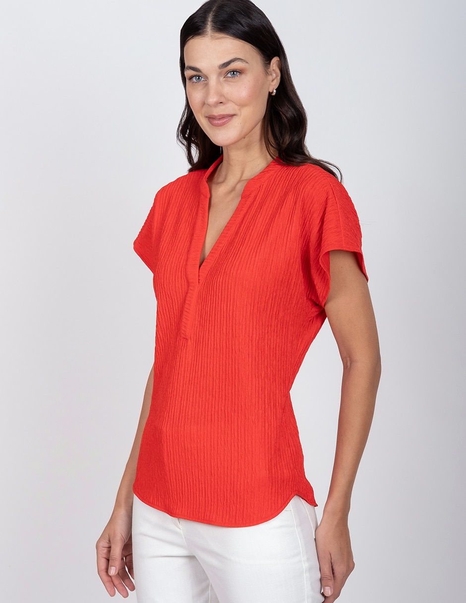 Blusa manga corta para mujer 3