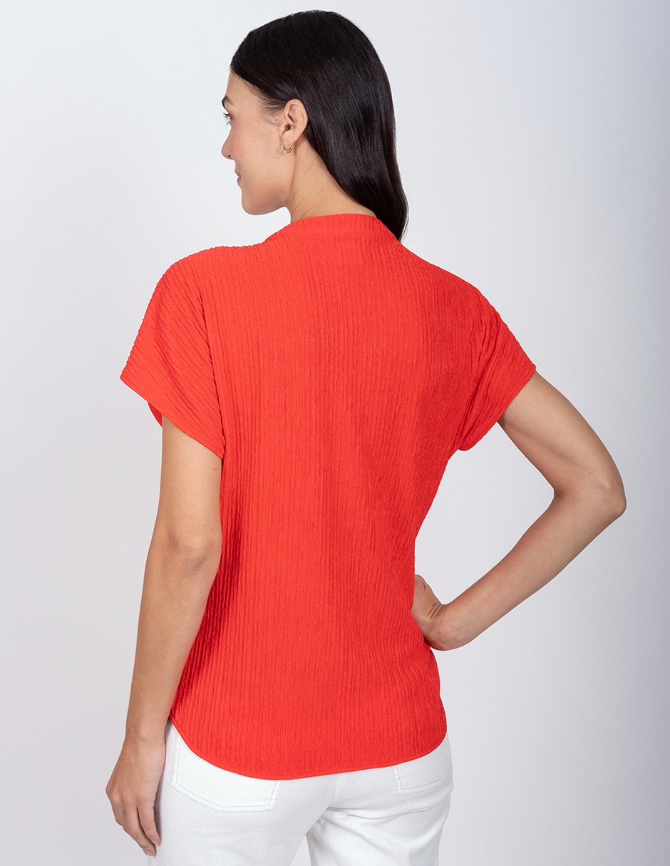 Blusa manga corta para mujer 4