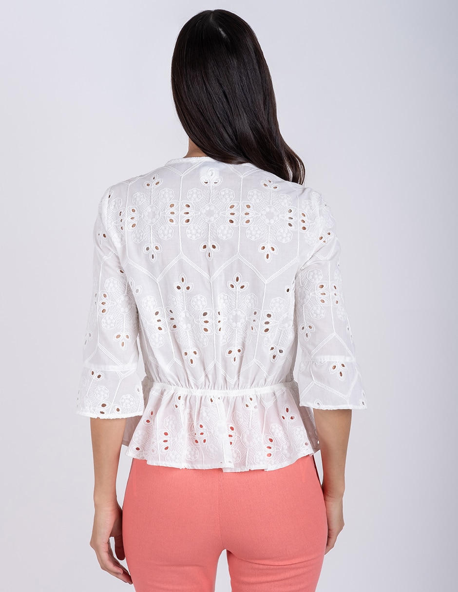 Blusa manga 3/4 para mujer 4
