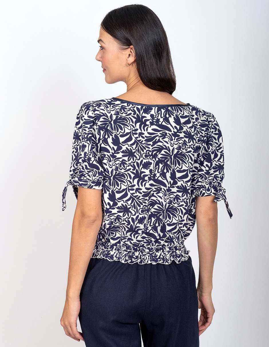 Blusa manga corta para mujer 4