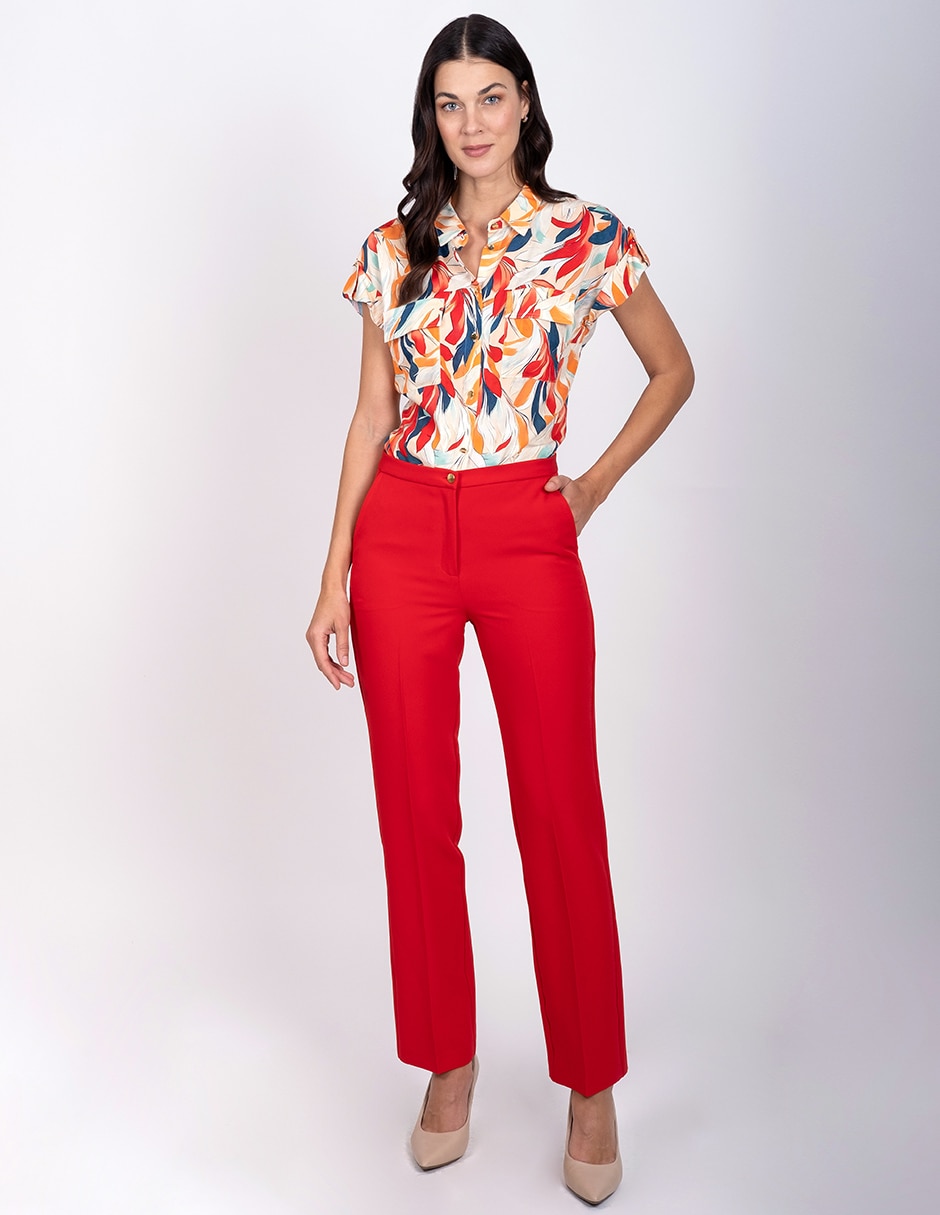 Pantalón straight para mujer 2