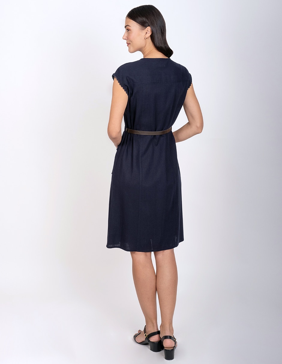 Vestido a la rodilla casual para mujer 4