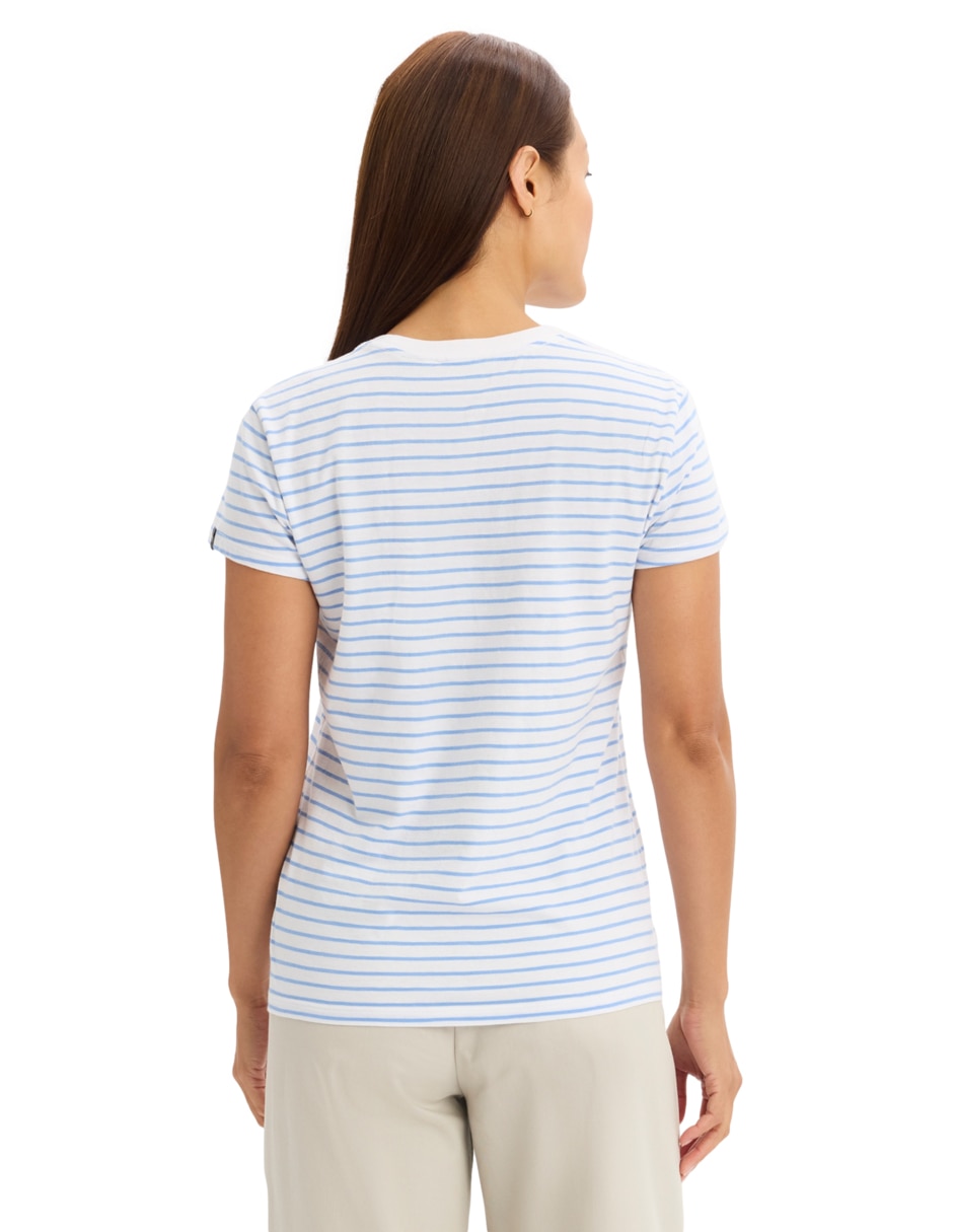 Playera manga corta cuello redondo para mujer 2